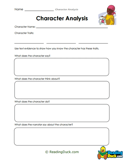 Trait Tracker Worksheet