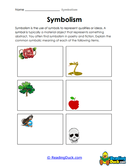 Classic Symbols Worksheet
