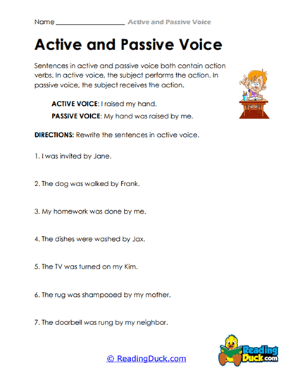 Voice Switch Worksheet