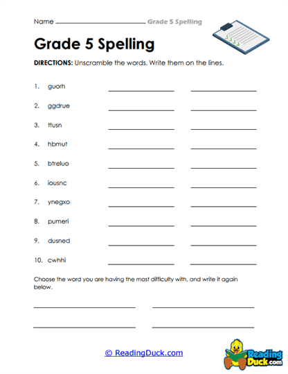 Word Mix-Up Worksheet