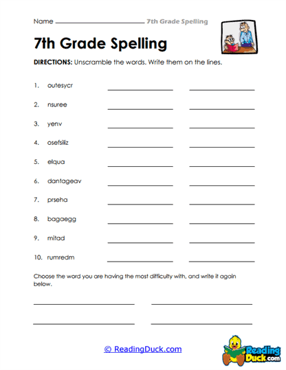 Scramble Solver Worksheet