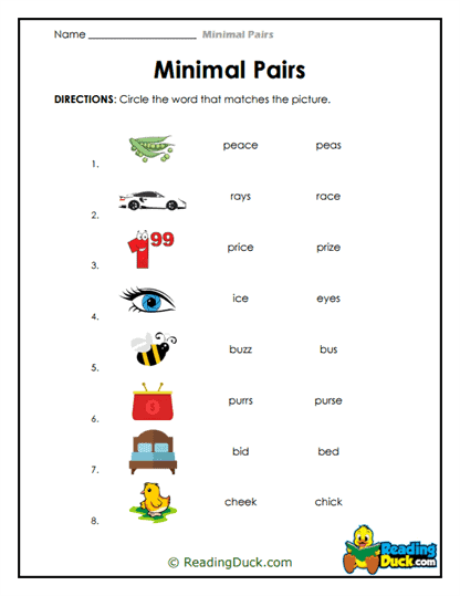Picture Match Worksheet