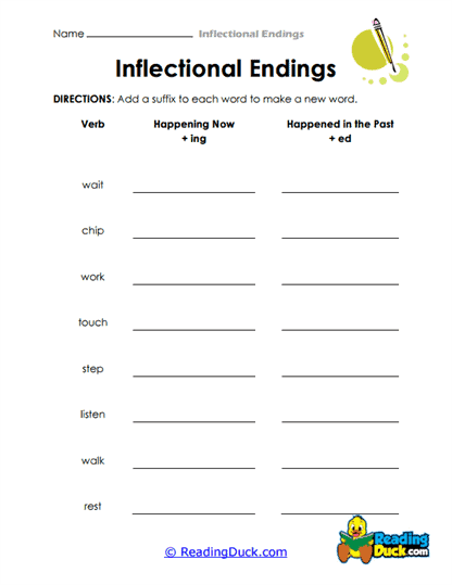 Suffix Fun Worksheet