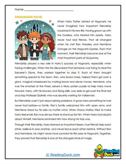Harry Potter Worksheets