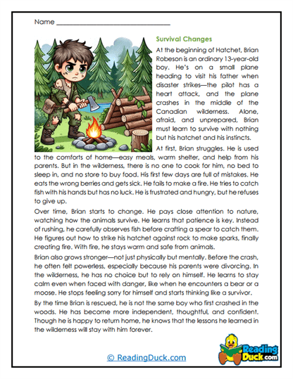 Survival Changes Worksheet