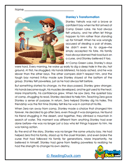 Holes By Louis Sachar Worksheets