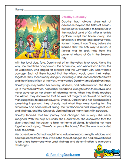 Adventure Begins Worksheet