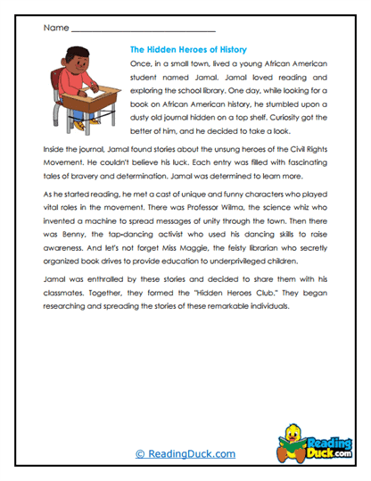 The Hidden Heroes of History Worksheet