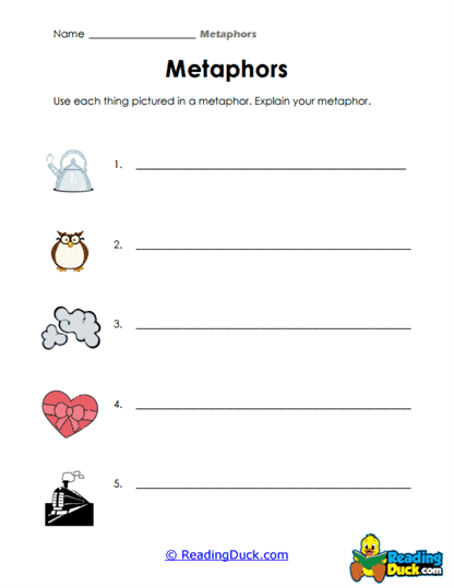 Pictured Comparisons Worksheet