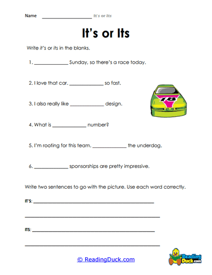 Race Day Worksheet
