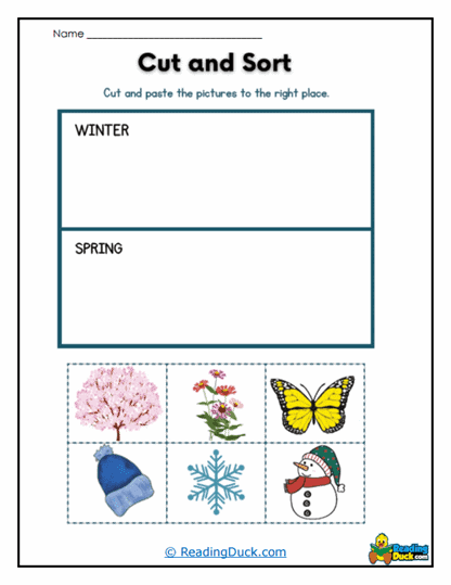 Season Sort Worksheet
