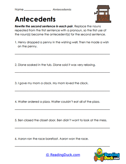 Rewrite and Replace Worksheet