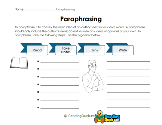 Thought Organizer Worksheet
