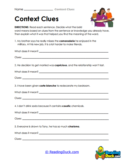 Friendly Words Worksheet