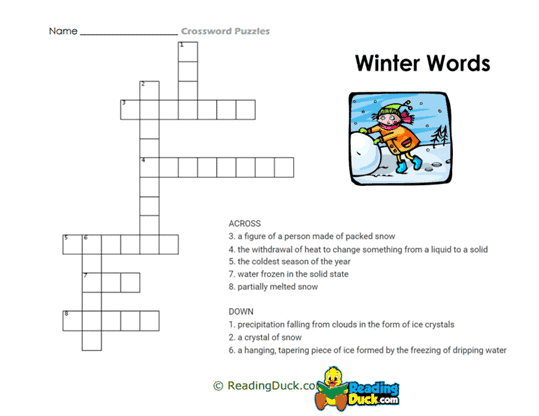 Winter Wonders Worksheet