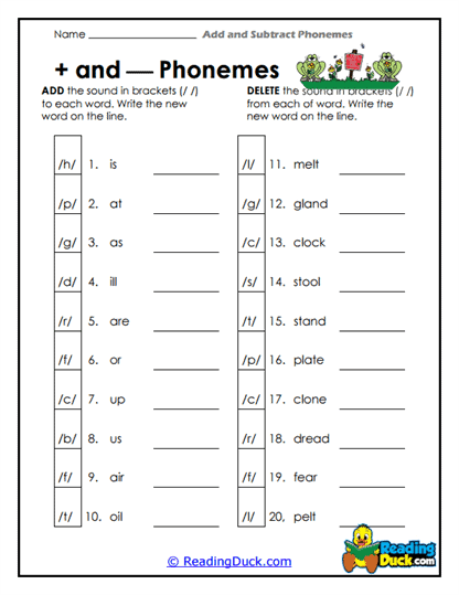 Sound Mix-Up Worksheet