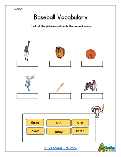 Word Selection Fun Worksheet
