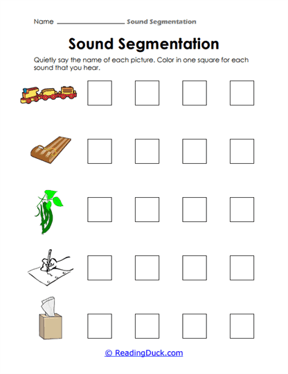 Sound Squares Worksheet