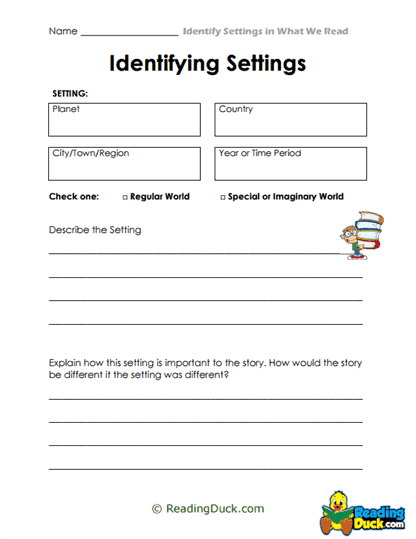 Setting Snapshot Worksheet
