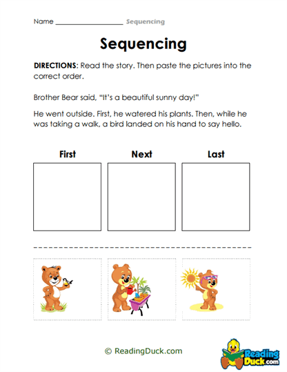 Sunny Day Worksheet