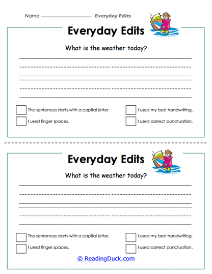 Weather Words Worksheet