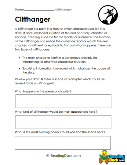 Revise for Suspense Worksheet