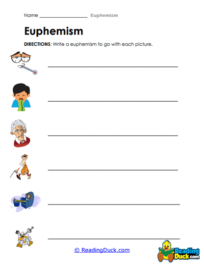 Picture Phrases Worksheet