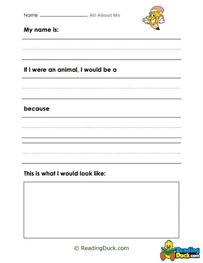 Animal Alter-Ego Worksheet