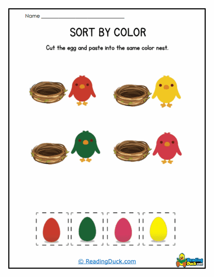 Nest Matching Worksheet