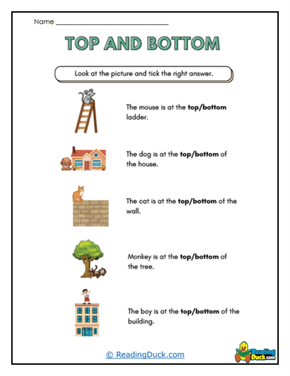 Tick the Spot Worksheet