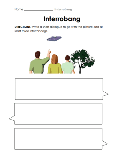 UFO Surprise Worksheet