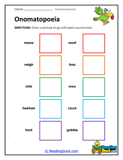 Zoo Sounds Worksheet