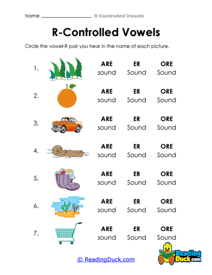 Vowel Sound Match Worksheet