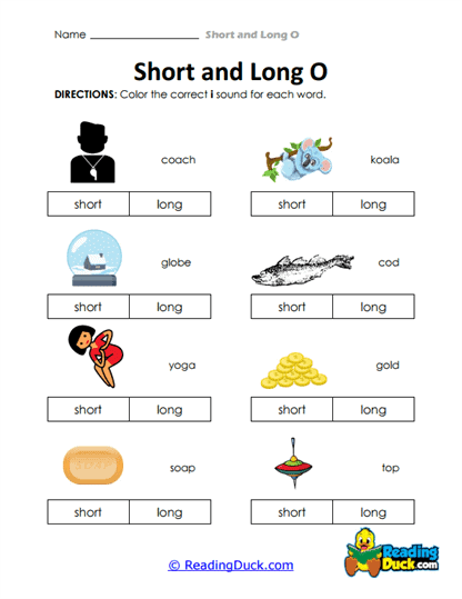 Sound Selector Worksheet