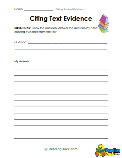 Quote Catcher Worksheet