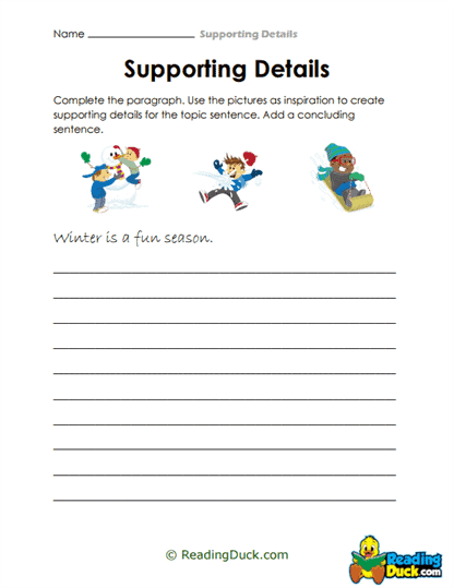 Winter Wonders Worksheet