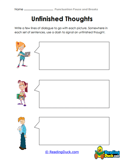 Thought Trails Worksheet