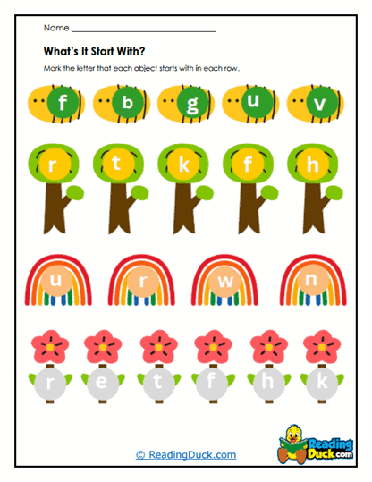 Tree Sounds Worksheet