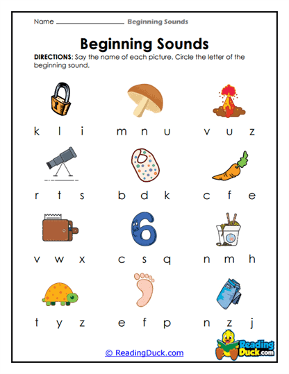 Sound Search Worksheet