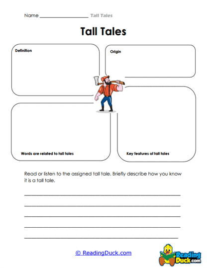 Character Spotlight Worksheet