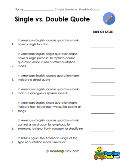 Quote Check Worksheet