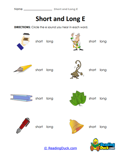 Sound Circle Worksheet