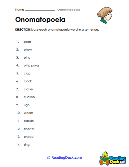 Sound Sentence Fun Worksheet