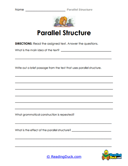 Text Examination Worksheet