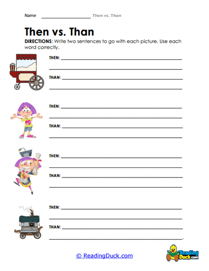 Visual Sentences Worksheet