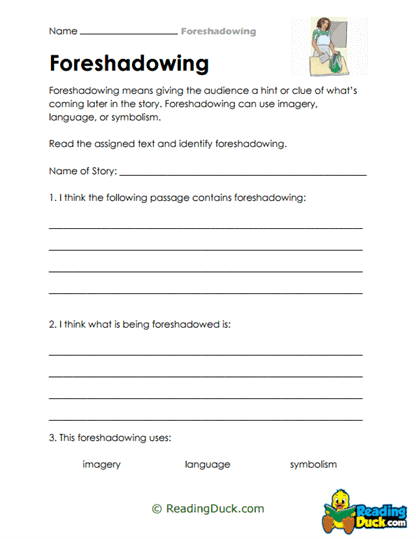 Textual Clues Worksheet