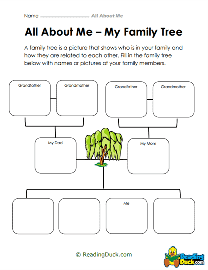 Family Roots Worksheet