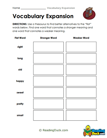 Word Power Worksheet