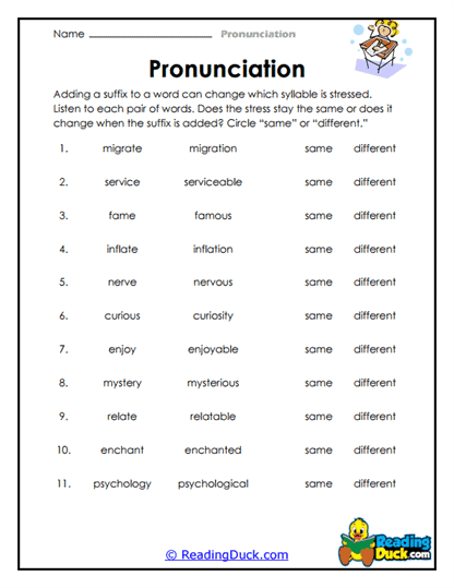 Stress Shifter Worksheet