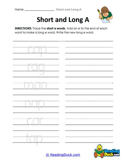 Write-an-E Worksheet